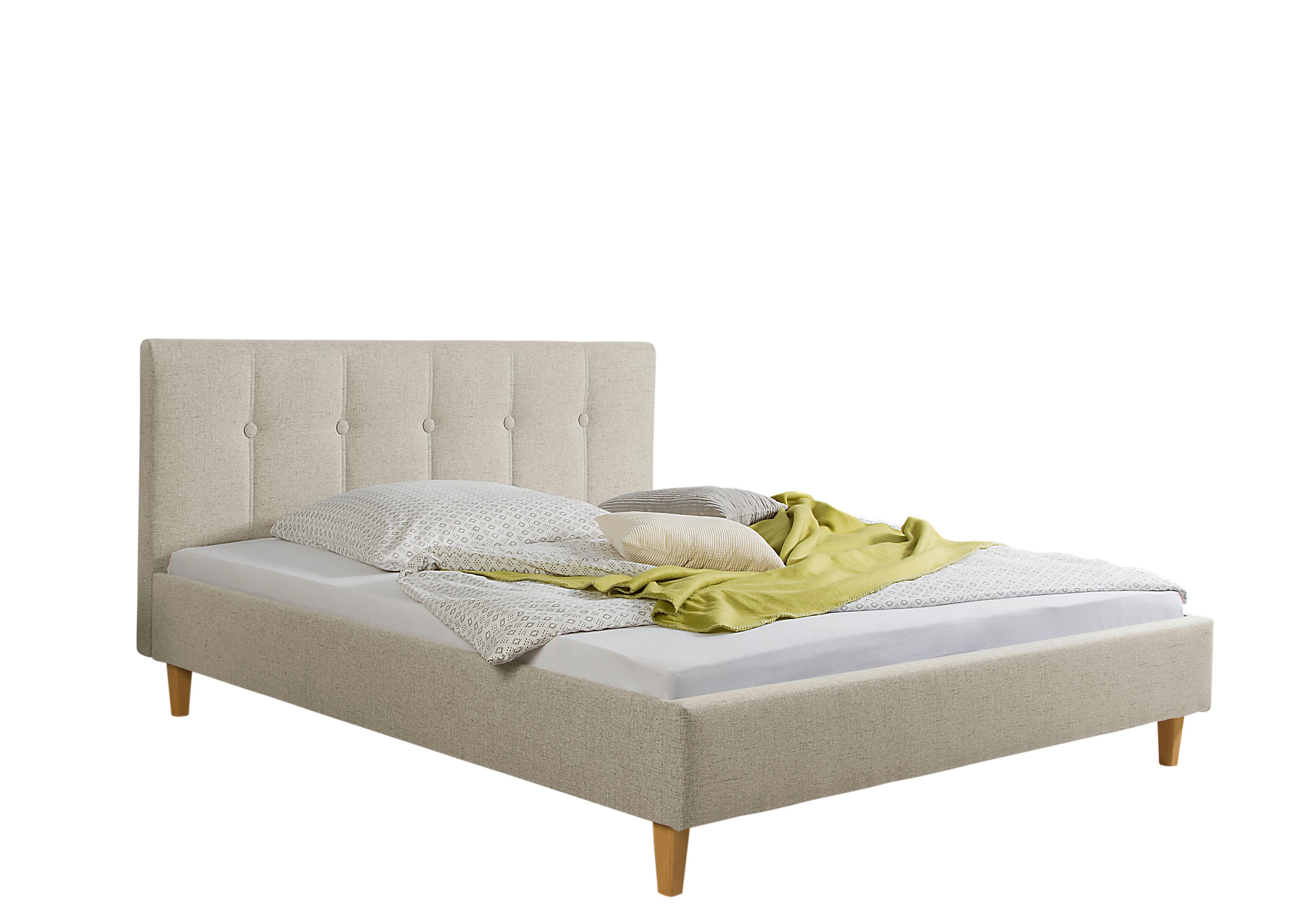 Wohnli Möbelsuche - Polsterbett Kenny Beige ca. 200x200 cm