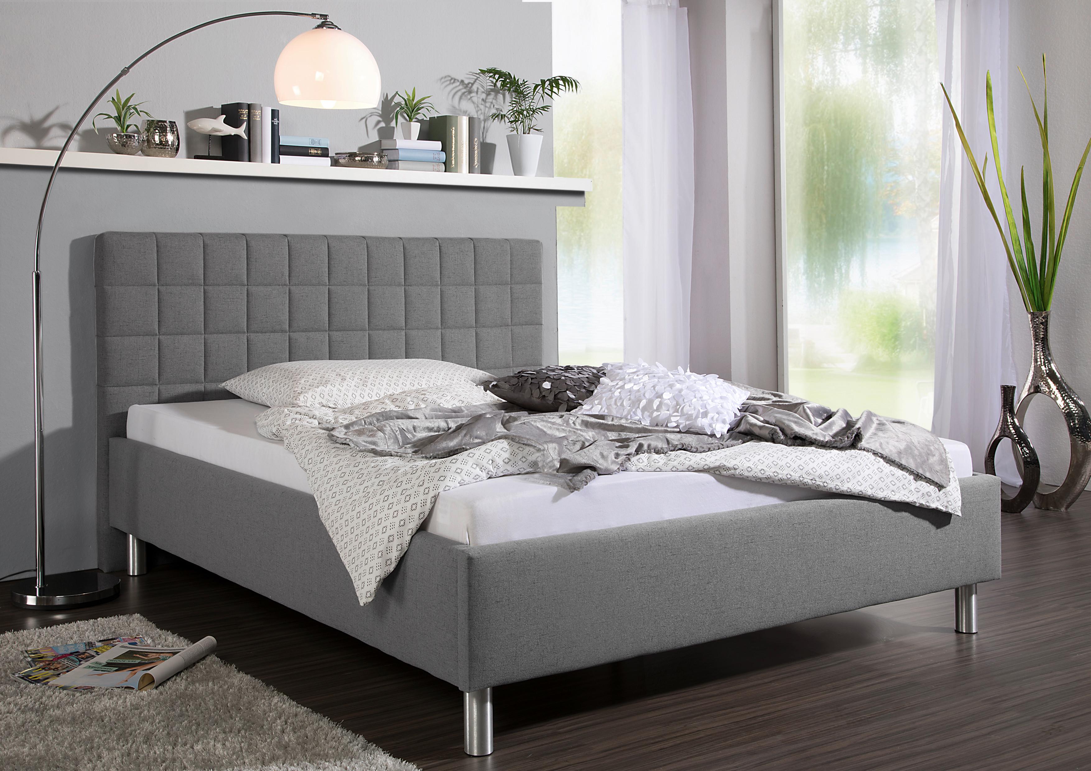 Polsterbett Ray Grau ca. 100x200 cm Textil Livetastic Möbel > Betten > Polsterbetten Grau