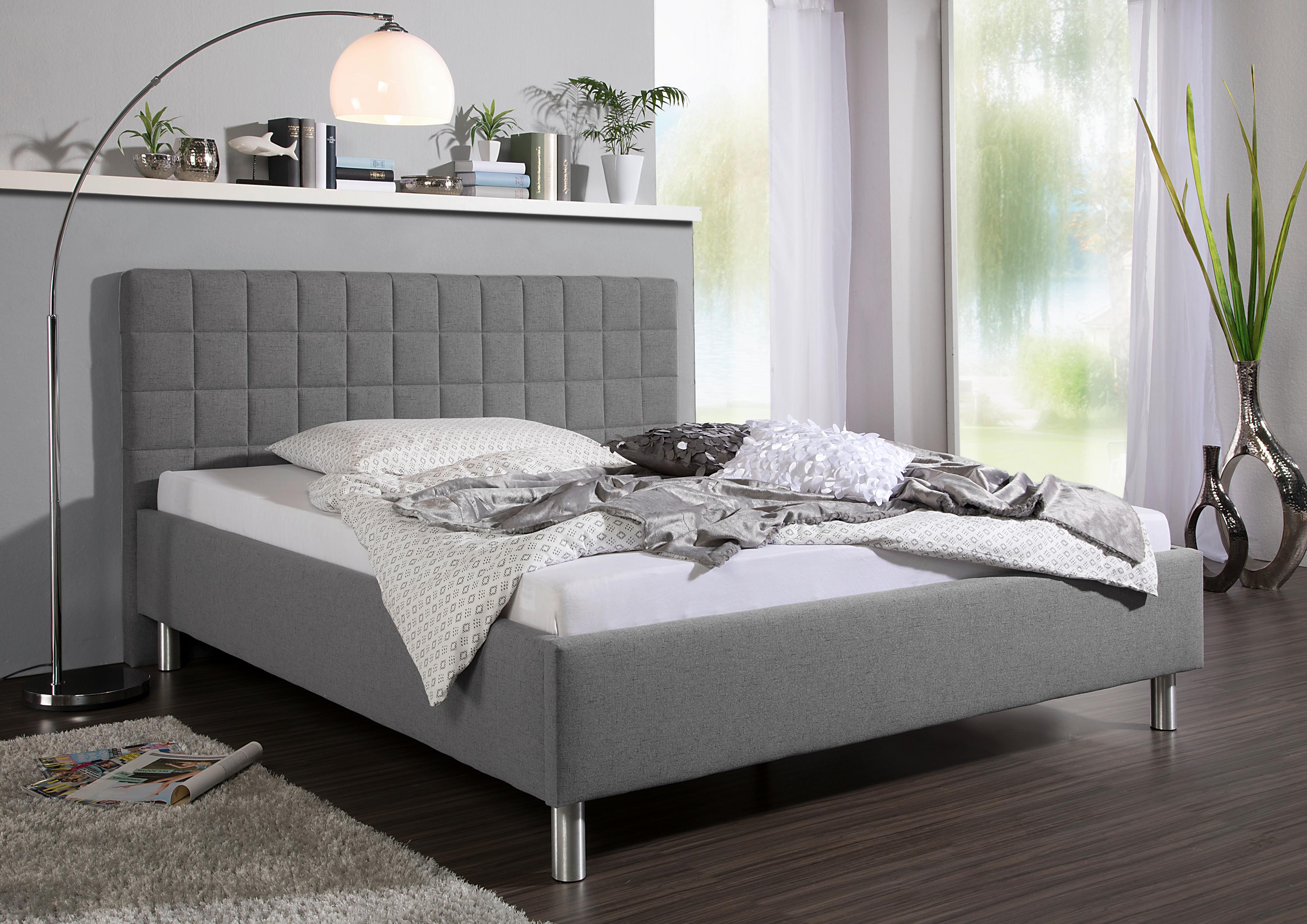 Polsterbett Ray Grau ca. 200x200 cm Textil Livetastic Möbel > Betten > Polsterbetten Grau