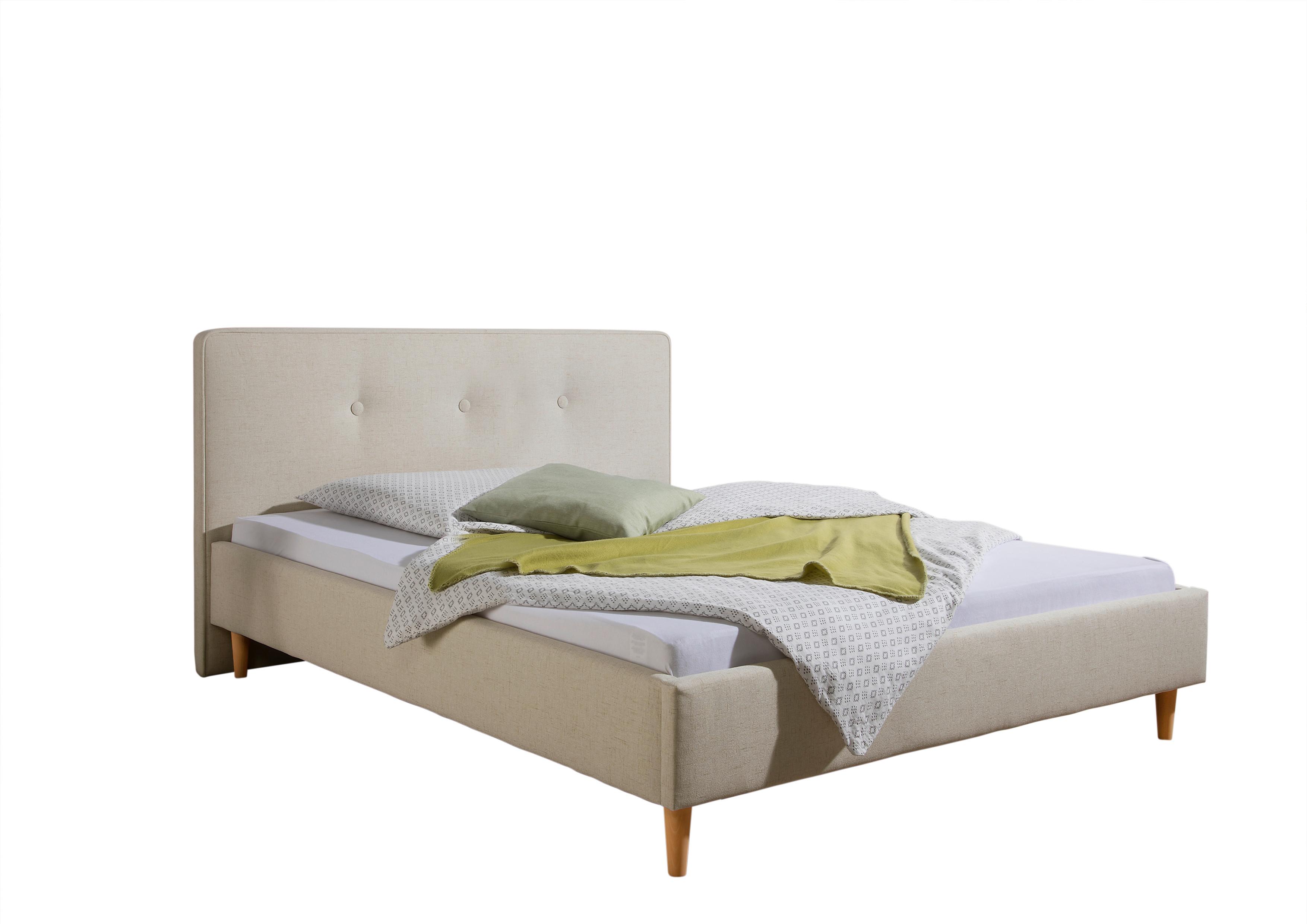 Wohnli Möbelsuche - Polsterbett Slade Beige ca. 140x200 cm