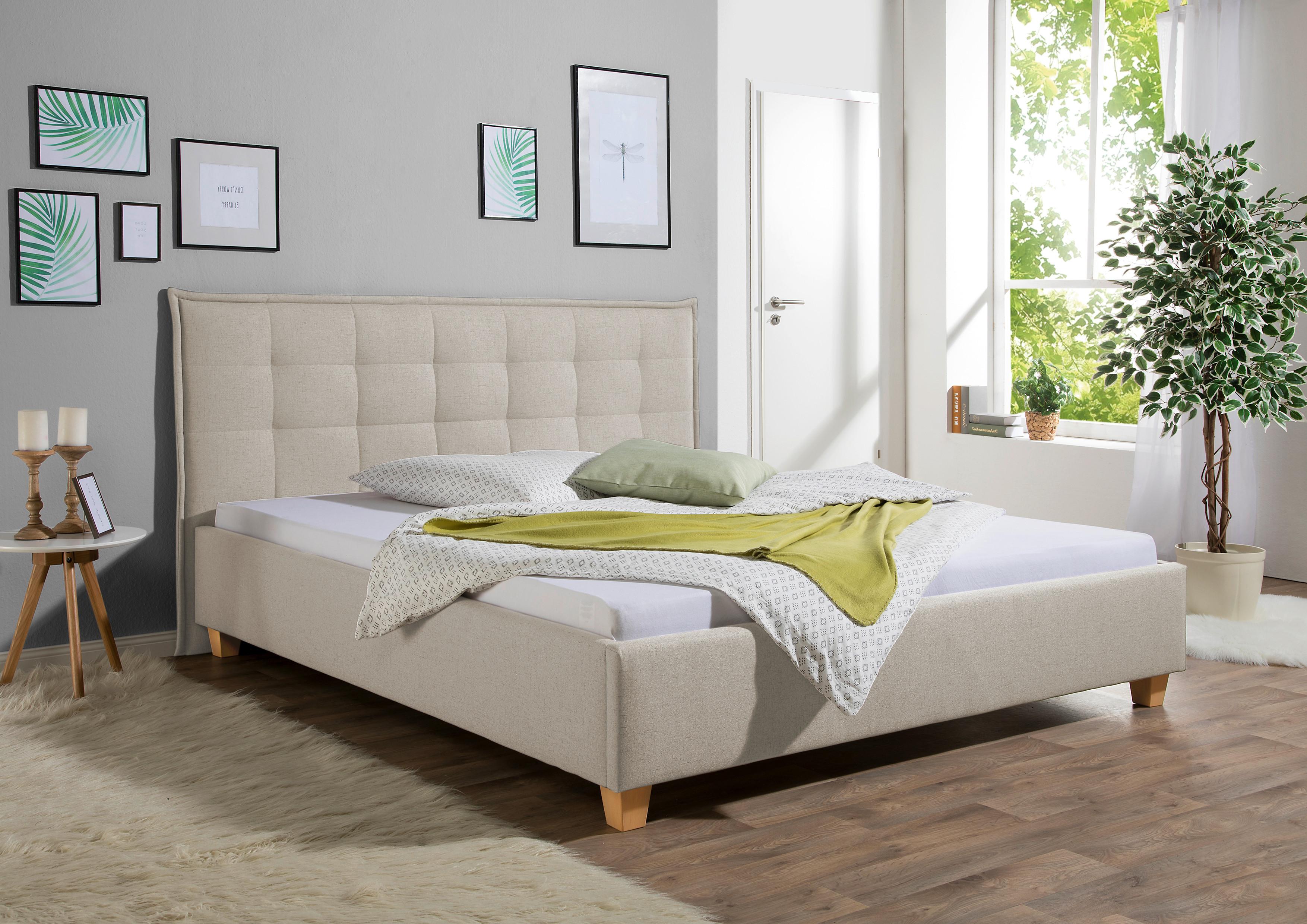 Polsterbett Tracy Beige ca. 160x200 cm Textil Livetastic Möbel > Betten > Polsterbetten Beige