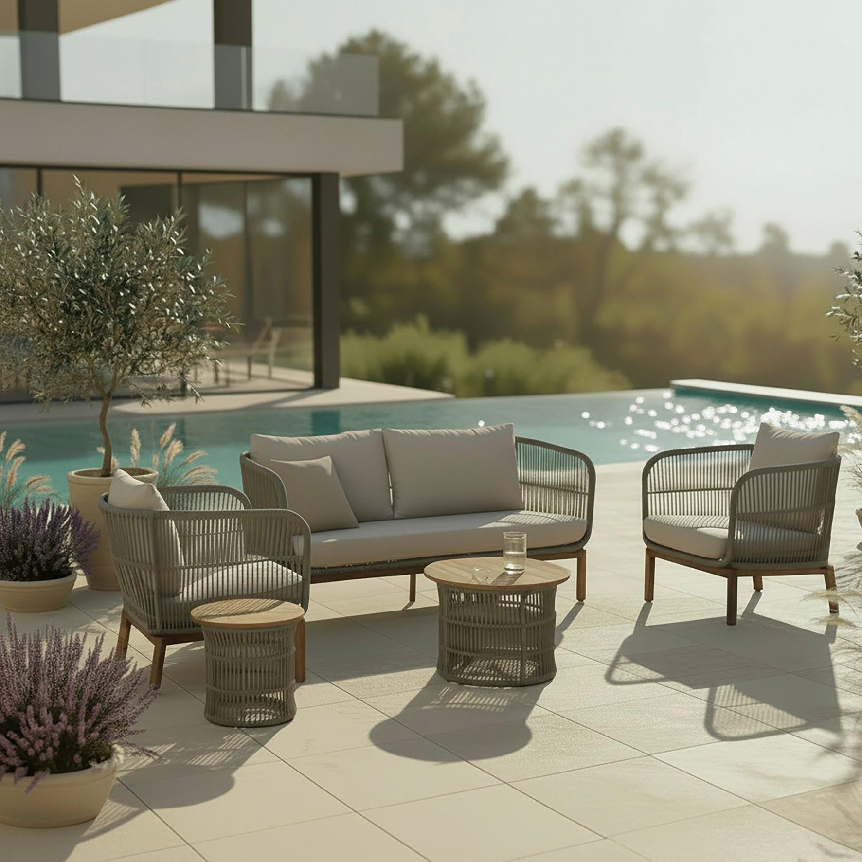 wohnli-moebel-suche-000954002101 Wohnli Möbelsuche - Loungegarnitur Malene Holz Outdoorstoff/Metall