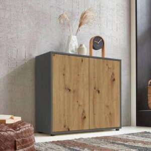 Kommode Mailand Typ 4 Anthrazit/Eiche Artisan Holzwerkstoff MID.YOU Möbel > Kommoden & Schubladenschränke > Kommoden Anthrazit