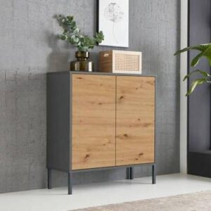 Kommode Mailand Typ 4 Anthrazit/Eiche Holzwerkstoff MID.YOU Möbel > Kommoden & Schubladenschränke > Kommoden Anthrazit