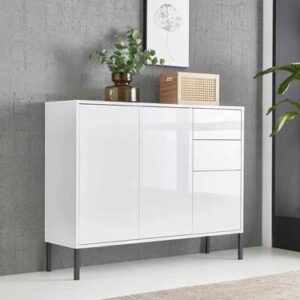Kommode Mailand Typ 10 Weiß Holzwerkstoff MID.YOU Möbel > Kommoden & Schubladenschränke > Kommoden Weiß