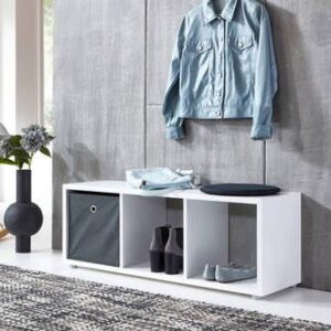 Standregal Nizza Typ 12 Weiß Holzwerkstoff MID.YOU Wohnzimmermöbel Weiß