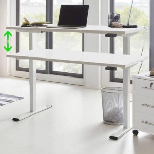 Schreibtisch Office Edition Weiß Holzwerkstoff MID.YOU Möbel > Tische > Schreibtische > Schreibtische Weiß