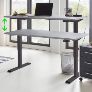 Schreibtisch Office Edition Anthrazit/Grau Holzwerkstoff MID.YOU Möbel > Tische > Schreibtische > Schreibtische Anthrazit