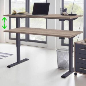 Schreibtisch Office Edition Anthrazit/Sonoma Eiche Holzwerkstoff MID.YOU Möbel > Tische > Schreibtische > Schreibtische Anthrazit