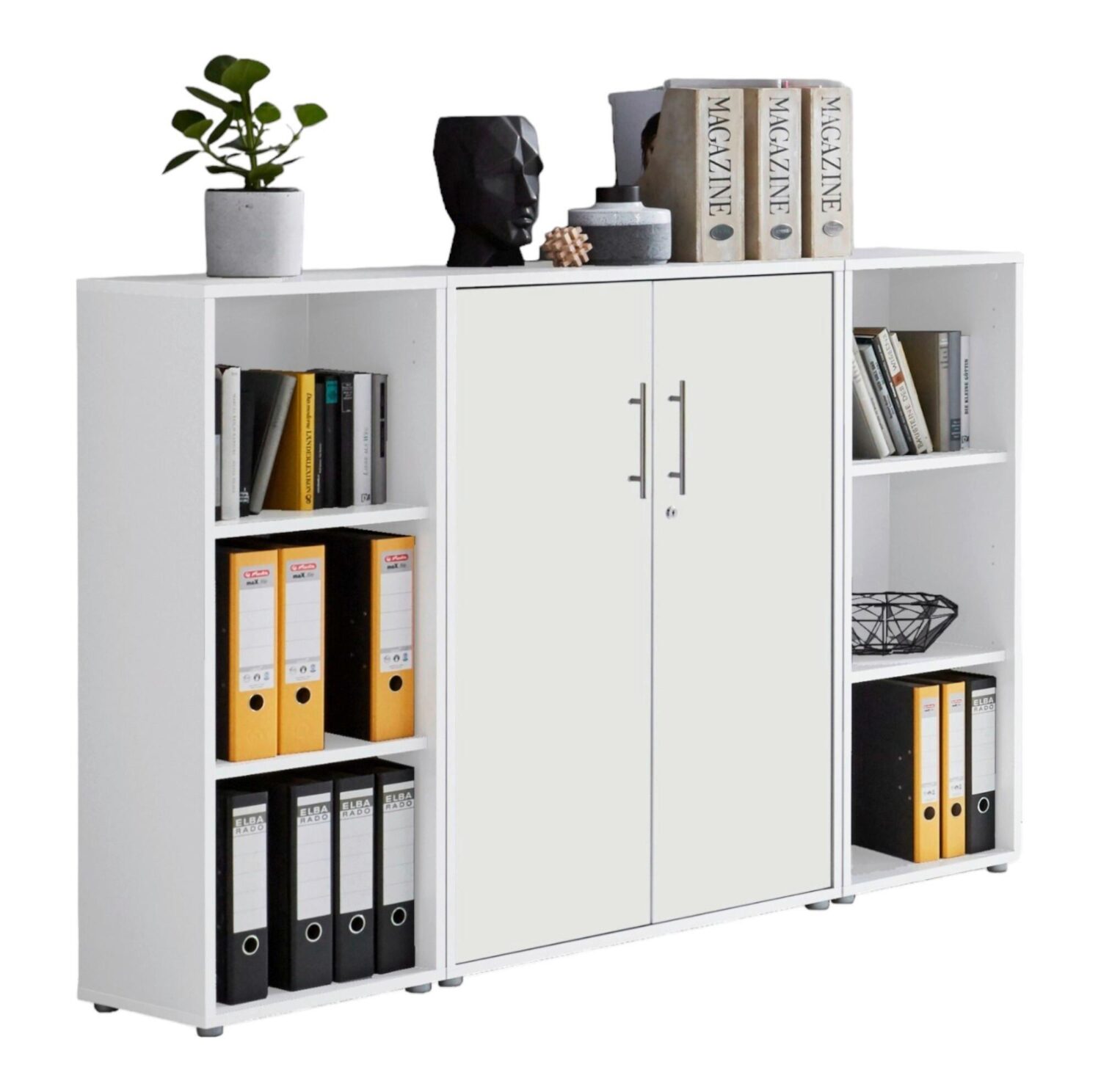 Wohnli Möbelsuche - Aktenschrank Office Edition Sw Set 2 niedrig Weiß