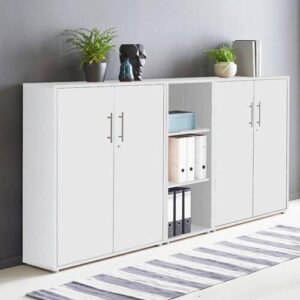 Aktenschrank Office Edition Sw Set 8 Weiß Holzwerkstoff MID.YOU Möbel > Schränke > Büroschrank > Aktenschrank Weiß