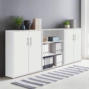 Aktenschrank Office Edition Sw Set 9 Weiß Holzwerkstoff MID.YOU Möbel > Schränke > Büroschrank > Aktenschrank Weiß