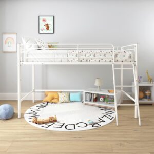 Hochbett Jodie Weiß Metall MID.YOU Möbel > Betten > Hoch- und Etagenbetten > Hochbetten Weiß