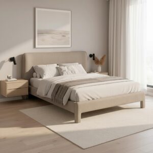 Wohnli Möbelsuche - Polsterbett Valion Taupe ca. 160x200 cm