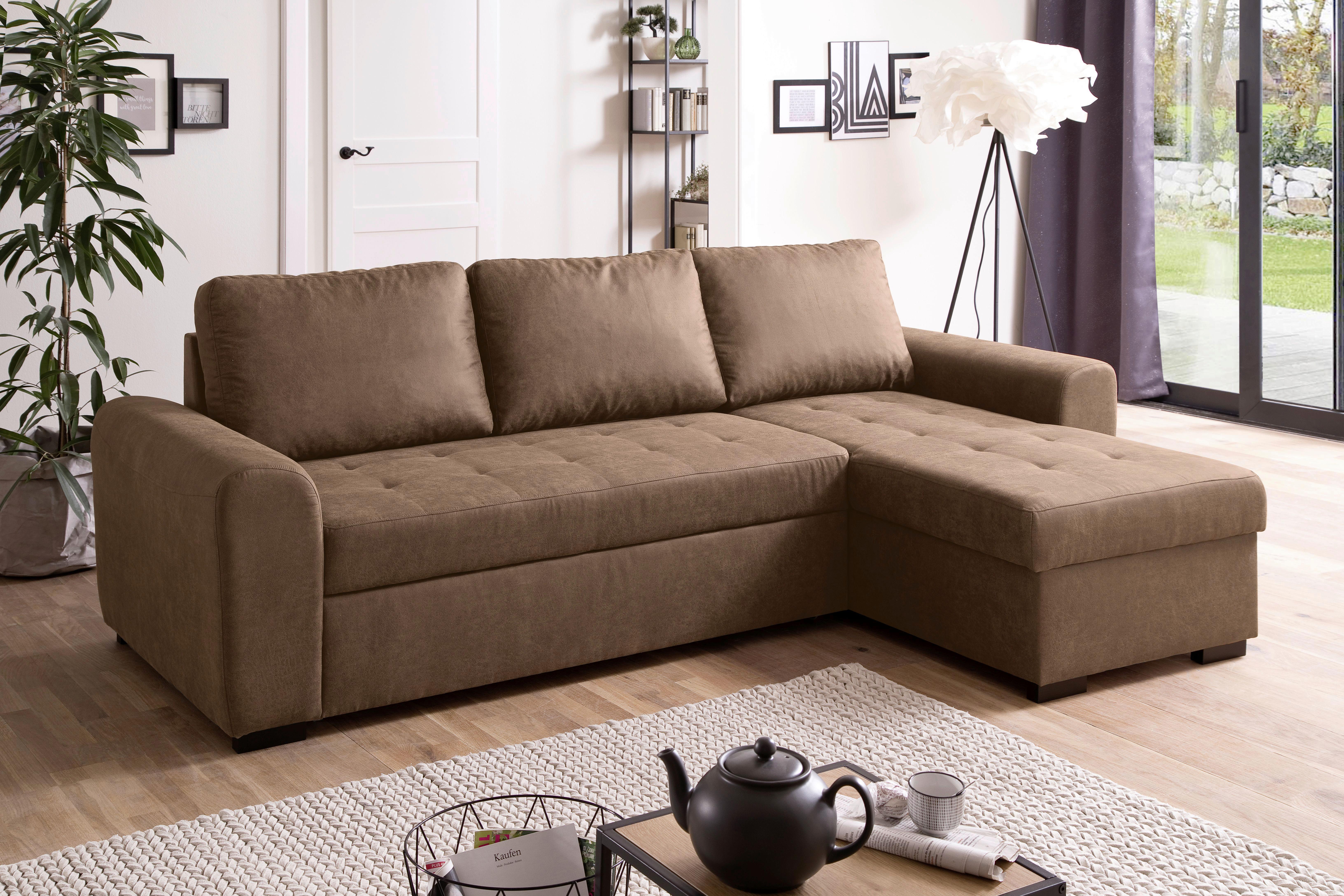 Ecksofa Poll Beige Textil Mömax Möbel > Sofas & Couches > Wohnlandschaften > Ecksofas > XXL Ecksofas Beige