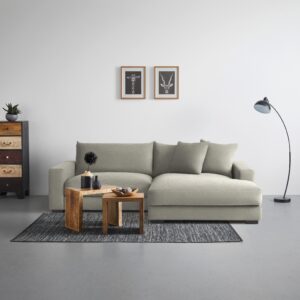 Ecksofa Pedro Taupe Textil Based Möbel > Sofas & Couches > Wohnlandschaften > Ecksofas > XXL Ecksofas Taupe
