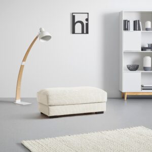 Hocker Pedro Creme Textil Mömax Möbel > Sessel > Hocker Weiß