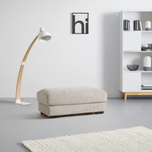 Hocker Pedro Taupe Textil Based Wohnzimmermöbel Taupe