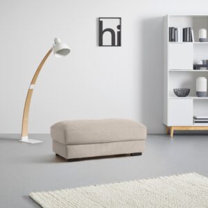 Hocker Pedro Creme Textil Based Wohnzimmermöbel Beige