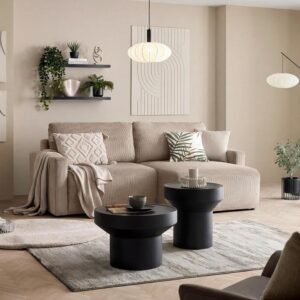 Ecksofa Dave Taupe Textil Based Möbel > Sofas & Couches > Wohnlandschaften > Ecksofas > Eckschlafsofas Taupe
