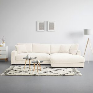 Ecksofa Pedro Creme Textil Mömax Möbel > Sofas & Couches > Wohnlandschaften > Ecksofas > XXL Ecksofas Weiß