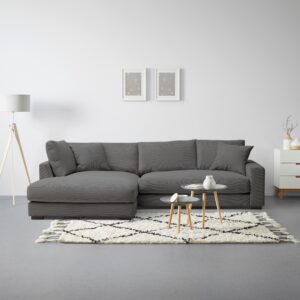 Ecksofa Pedro Anthrazit Textil Mömax Möbel > Sofas & Couches > Wohnlandschaften > Ecksofas > XXL Ecksofas Anthrazit