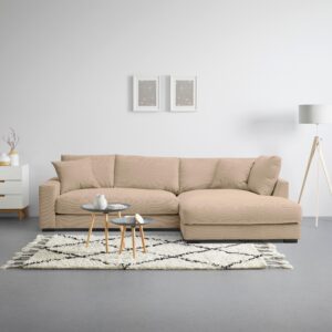 Ecksofa Pedro Braun Textil Mömax Möbel > Sofas & Couches > Wohnlandschaften > Ecksofas > XXL Ecksofas Braun