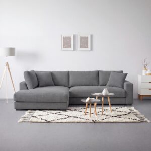 Ecksofa Pedro Grau Textil Mömax Möbel > Sofas & Couches > Wohnlandschaften > Ecksofas > XXL Ecksofas Grau