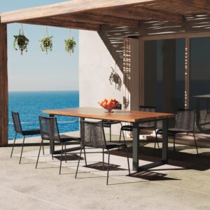 wohnli-moebel-suche-001197001301 Wohnli Möbelsuche - Gartenset Suna Schwarz Holz/Textil/Metall + Abdeckung