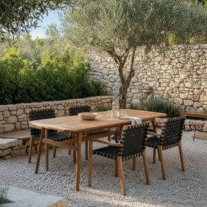 Wohnli Möbelsuche - Gartentisch Nicola Teakfarben Akazie ausziehbar
