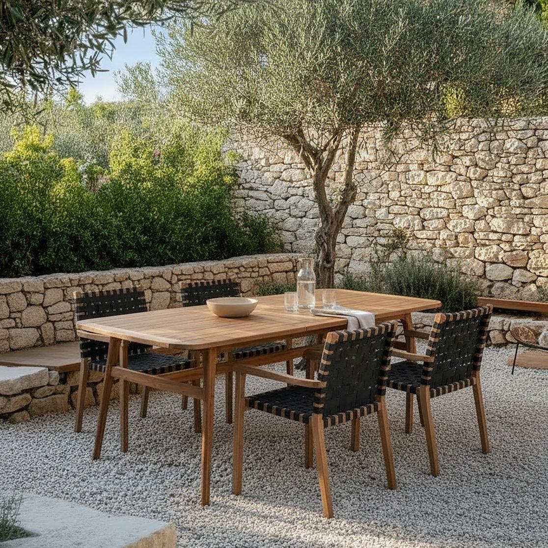 Wohnli Möbelsuche - Gartentisch Nicola Teakfarben Akazie ausziehbar