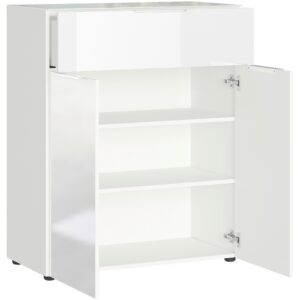 Kommode Oakland in Weiß Glas, Holzwerkstoff Premium Living Möbel > Kommoden & Schubladenschränke > Kommoden Weiß