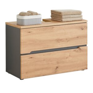 Wohnli Möbelsuche - Waschbeckenunterschrank Memphis Artisan Eiche/Grau