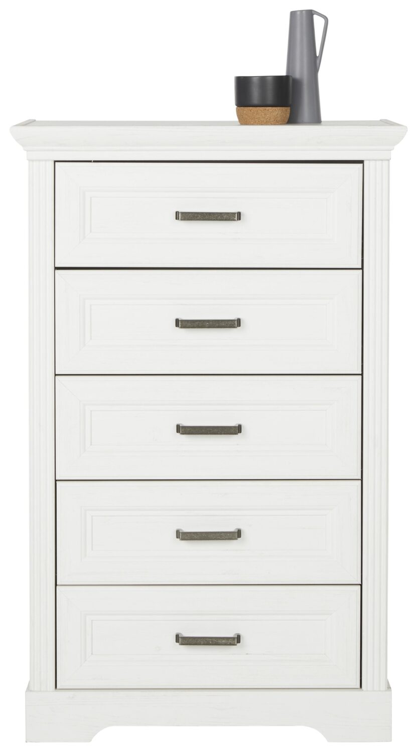 Kommode in Weiß Metall Zandiara Möbel > Kommoden & Schubladenschränke > Kommoden Weiß