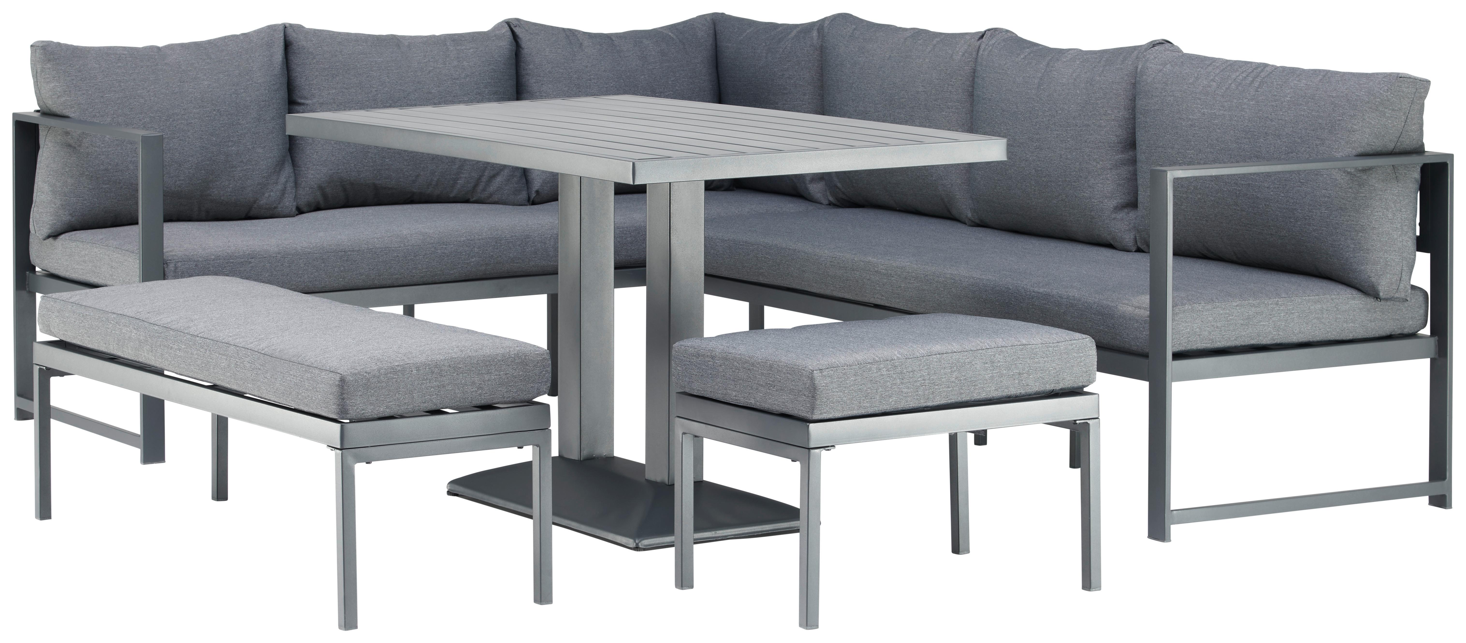 Loungegarnitur-Set Walter Anthrazit Metall, Textil Mömax Garten & Outdoor > Loungemöbel > Loungegarnituren Anthrazit
