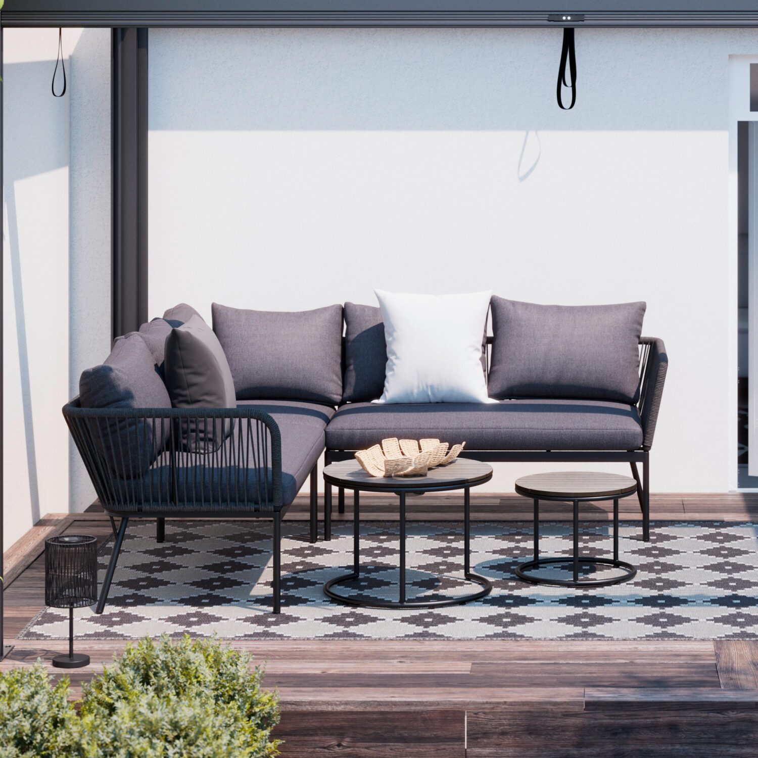 Wohnli Möbelsuche - Loungegarnitur Cemi Anthrazit