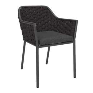 Gartenstuhl Louisa Anthrazit Aluminium Metall, Textil Mömax Garten & Outdoor > Gartenmöbel > Gartenstühle Anthrazit