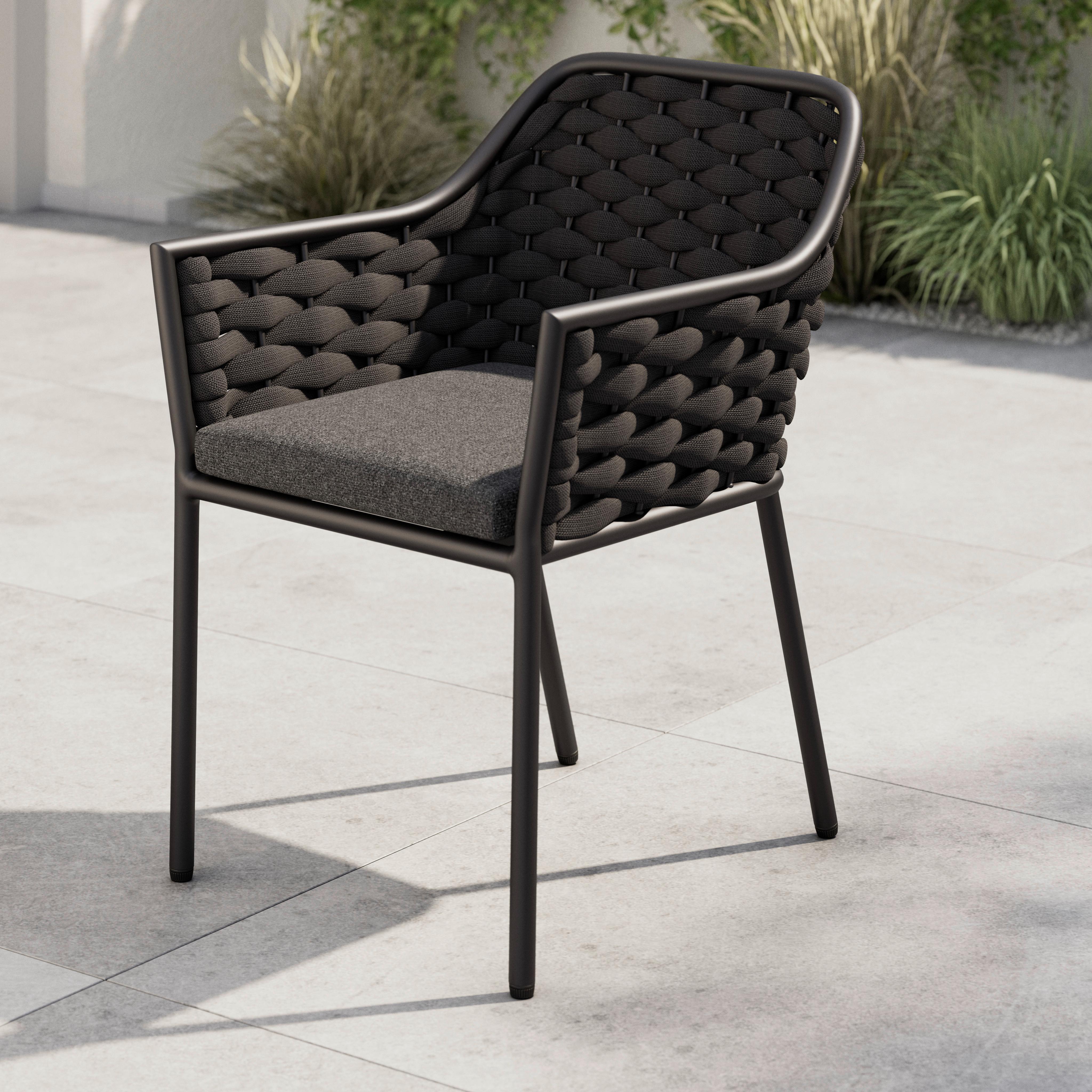 Wohnli Möbelsuche - Gartenstuhl Louisa Anthrazit Aluminium