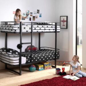 wohnli-moebel-suche-001315002302 Wohnli Möbelsuche - Etagenbett Oscar Schwarz inkl. Lattenrost ca. 90x200cm