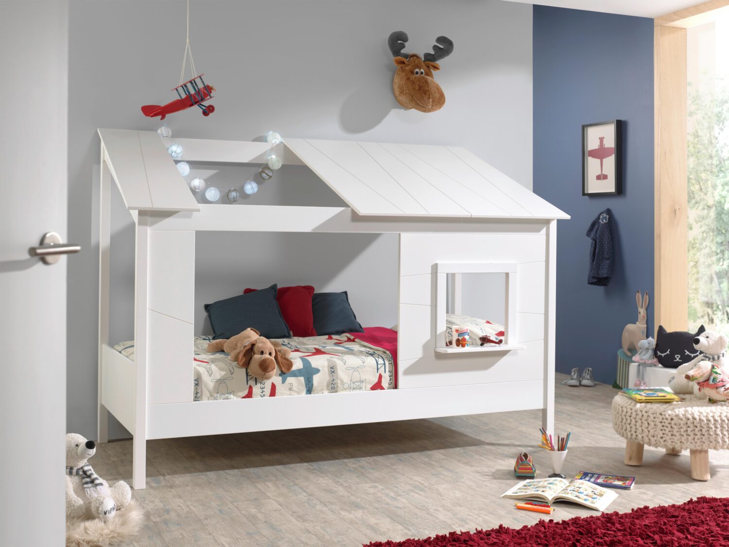 wohnli-moebel-suche-001315002501 Wohnli Möbelsuche - Hausbett Baumhaus 90x200 cm Weiß