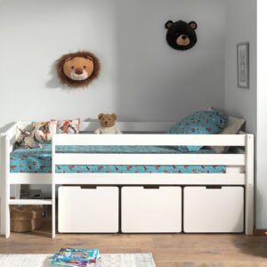 wohnli-moebel-suche-001315005005 Wohnli Möbelsuche - Hochbett Pino mit 3 Schubkästen ca.90x200cm Weiß