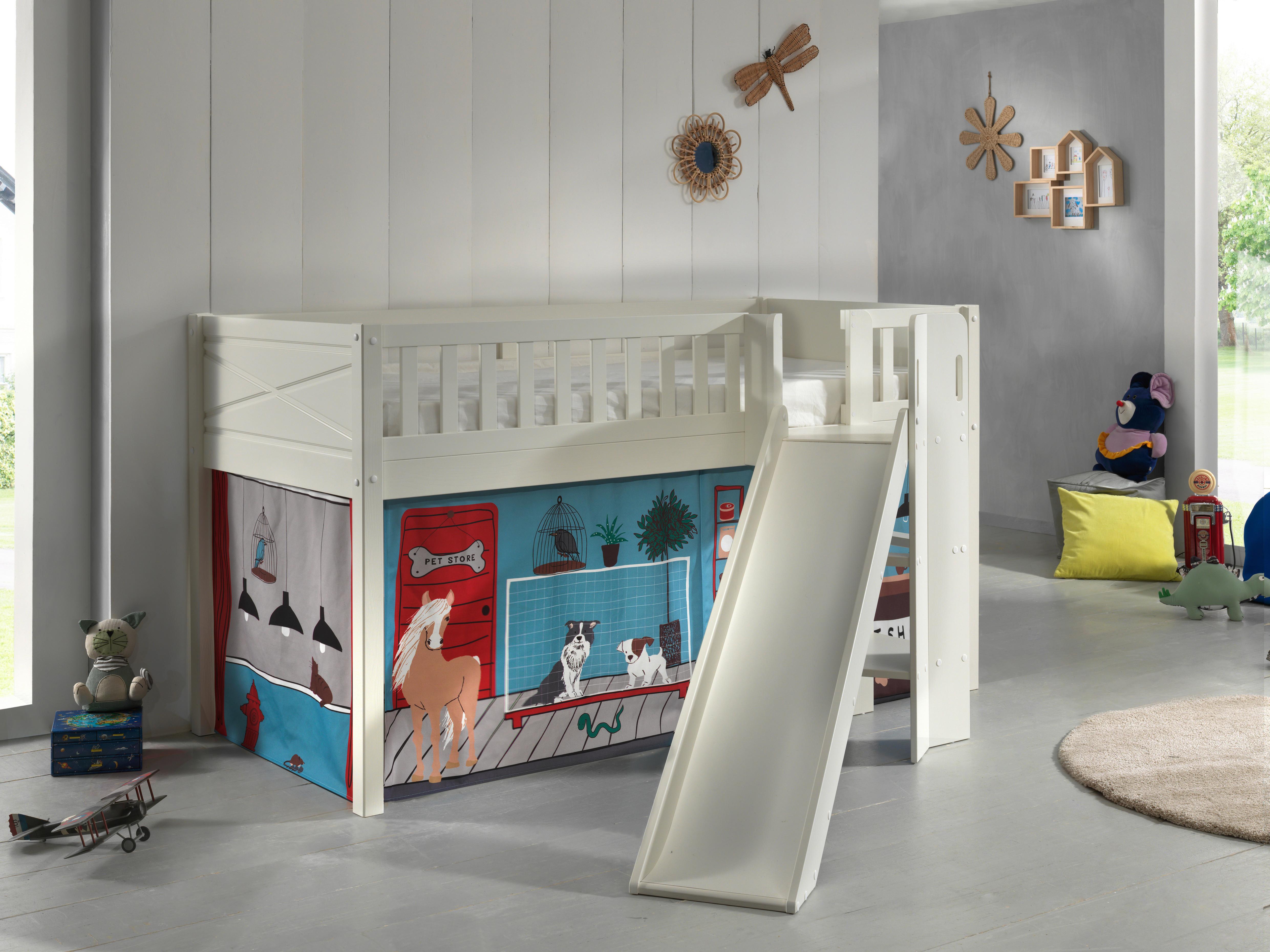wohnli-moebel-suche-001315007107 Wohnli Möbelsuche - Spielbett Scott Pet Shop ca. 90x200 cm Kiefer Weiß