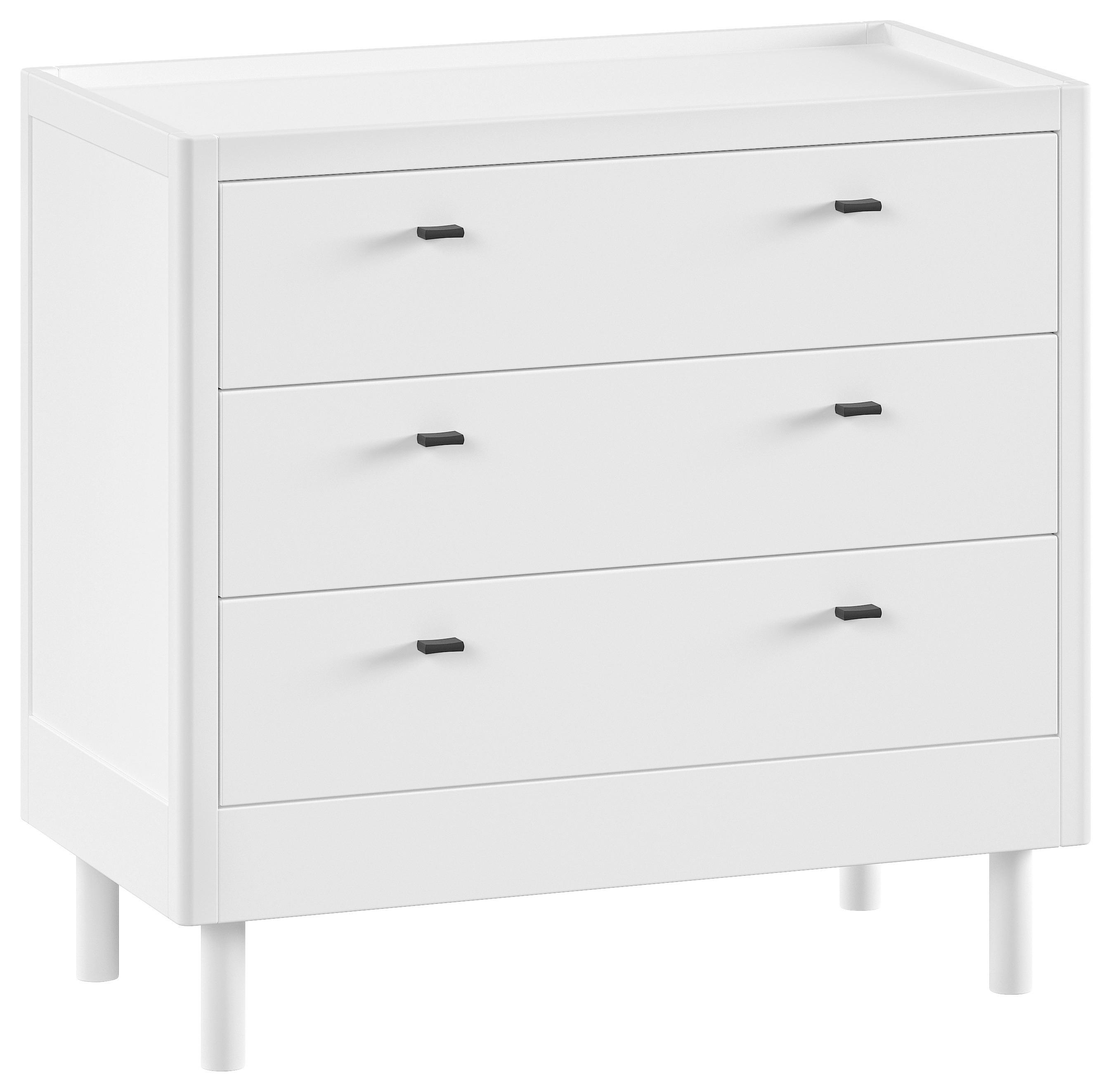 wohnli-moebel-suche-001315007724 Wohnli Möbelsuche - Kommode FORREST Weiß ca.100x95x55cm Echtholz Buche