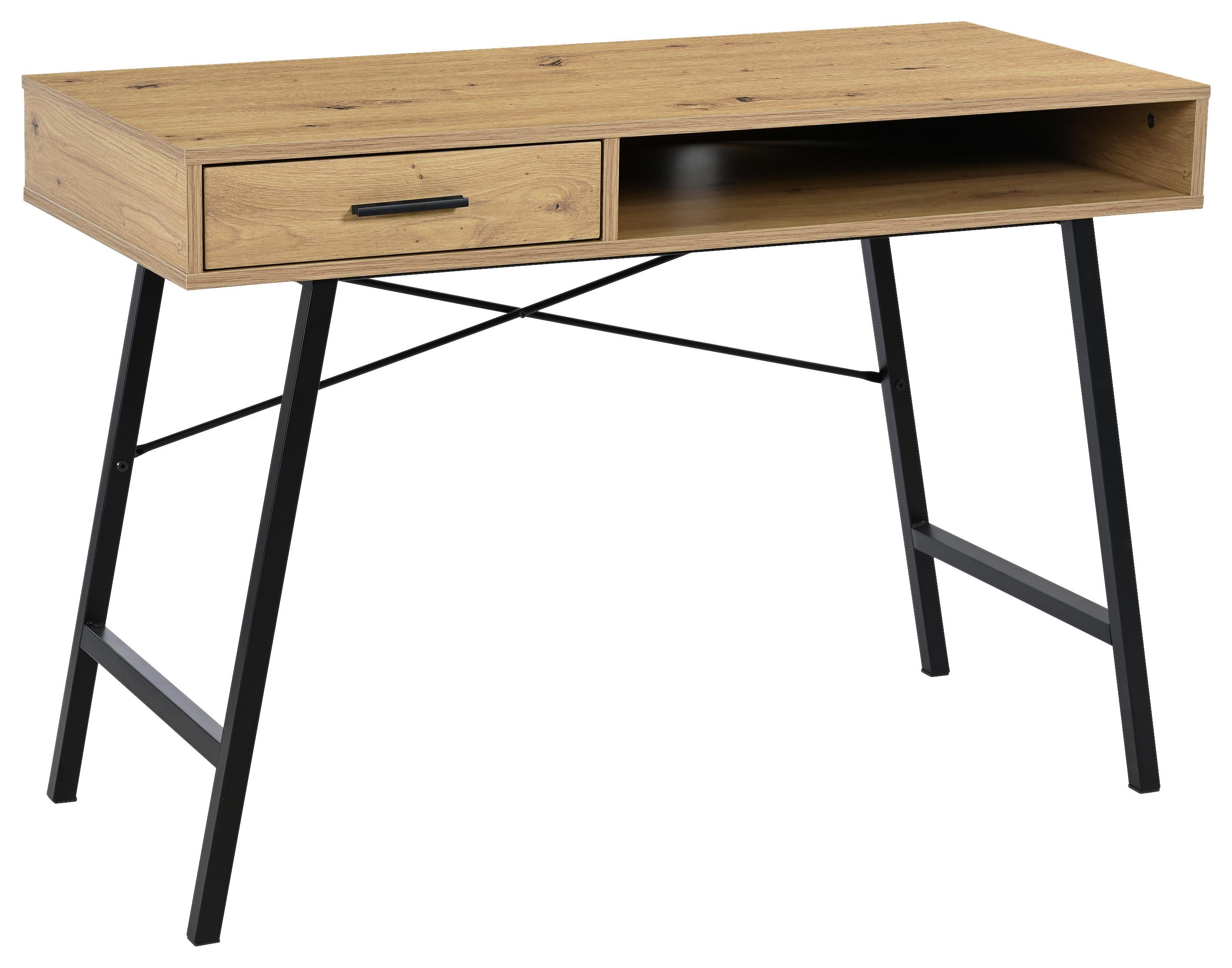 wohnli-moebel-suche-001320002401 Wohnli Möbelsuche - Schreibtisch Scott Schwarz/Eiche Artisan