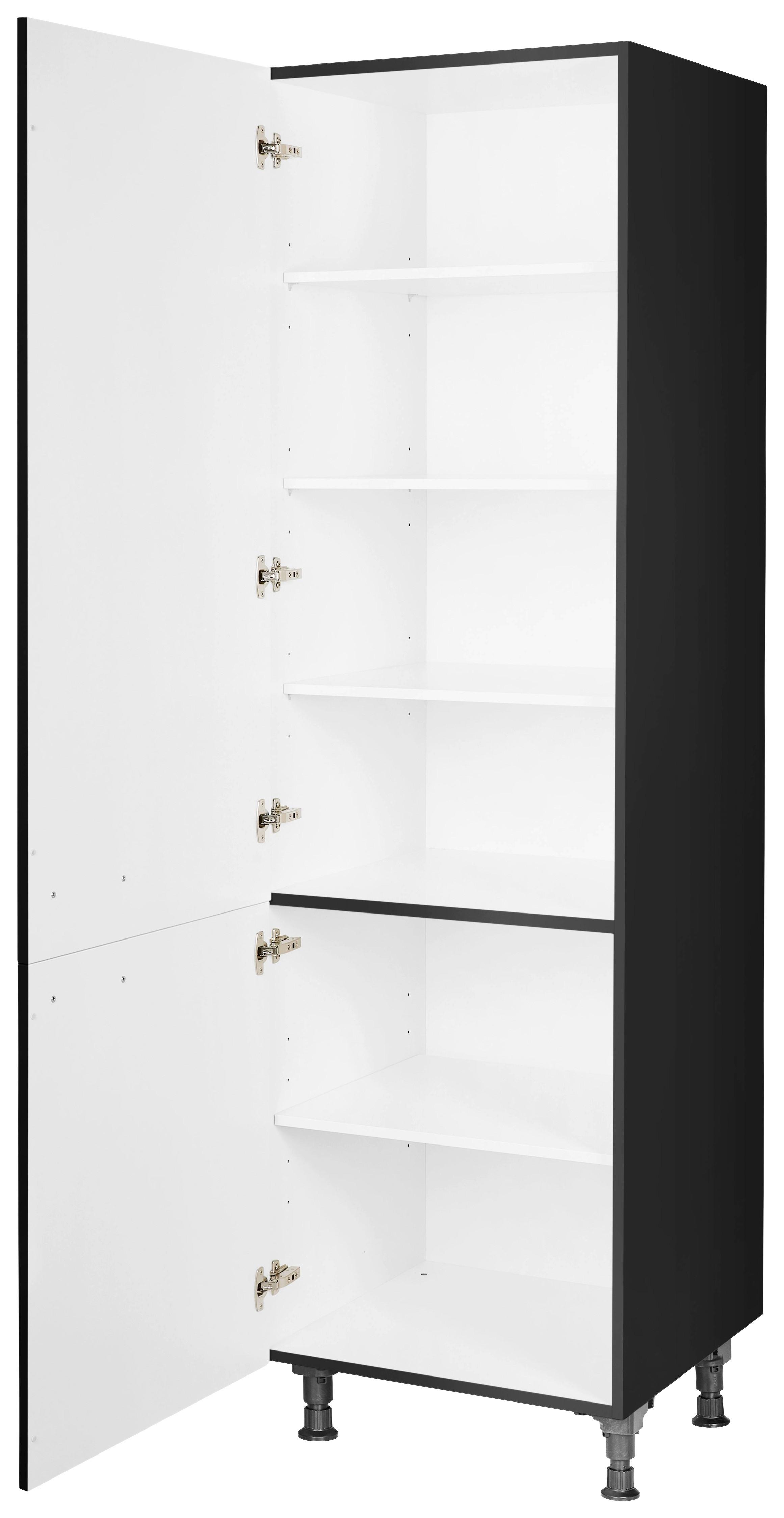 Geschirrschrank Touch Schwarz Holzwerkstoff Nobilia Möbel > Schränke Schwarz
