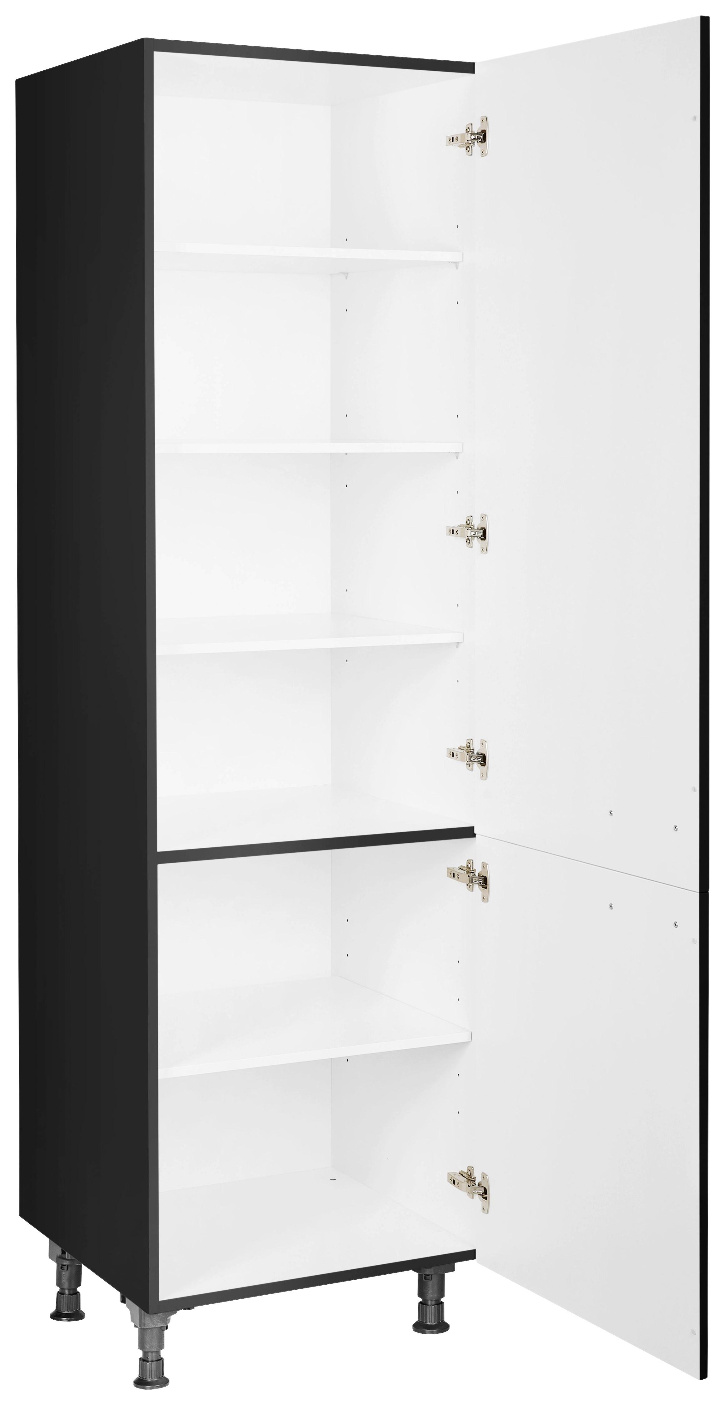 Geschirrschrank Touch Schwarz Holzwerkstoff Nobilia Möbel > Schränke Schwarz