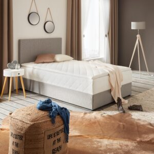 Boxbett Boxy in Grau ca. 140x200cm Textil Based Möbel > Betten Grau