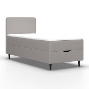 Boxbett Vida ca. 90x200 cm Grau mit Topper Holz, Textil Bessagi Home Möbel > Betten Grau