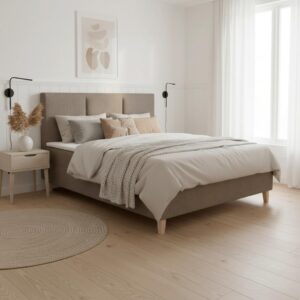 Wohnli Möbelsuche - Boxbett Monza Braun ca. 180x200 cm mit Topper