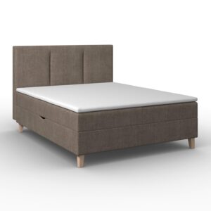 Boxbett Monza ca. 160x200 cm Braun inkl. Topper Holz, Textil Bessagi Home Möbel > Betten Braun